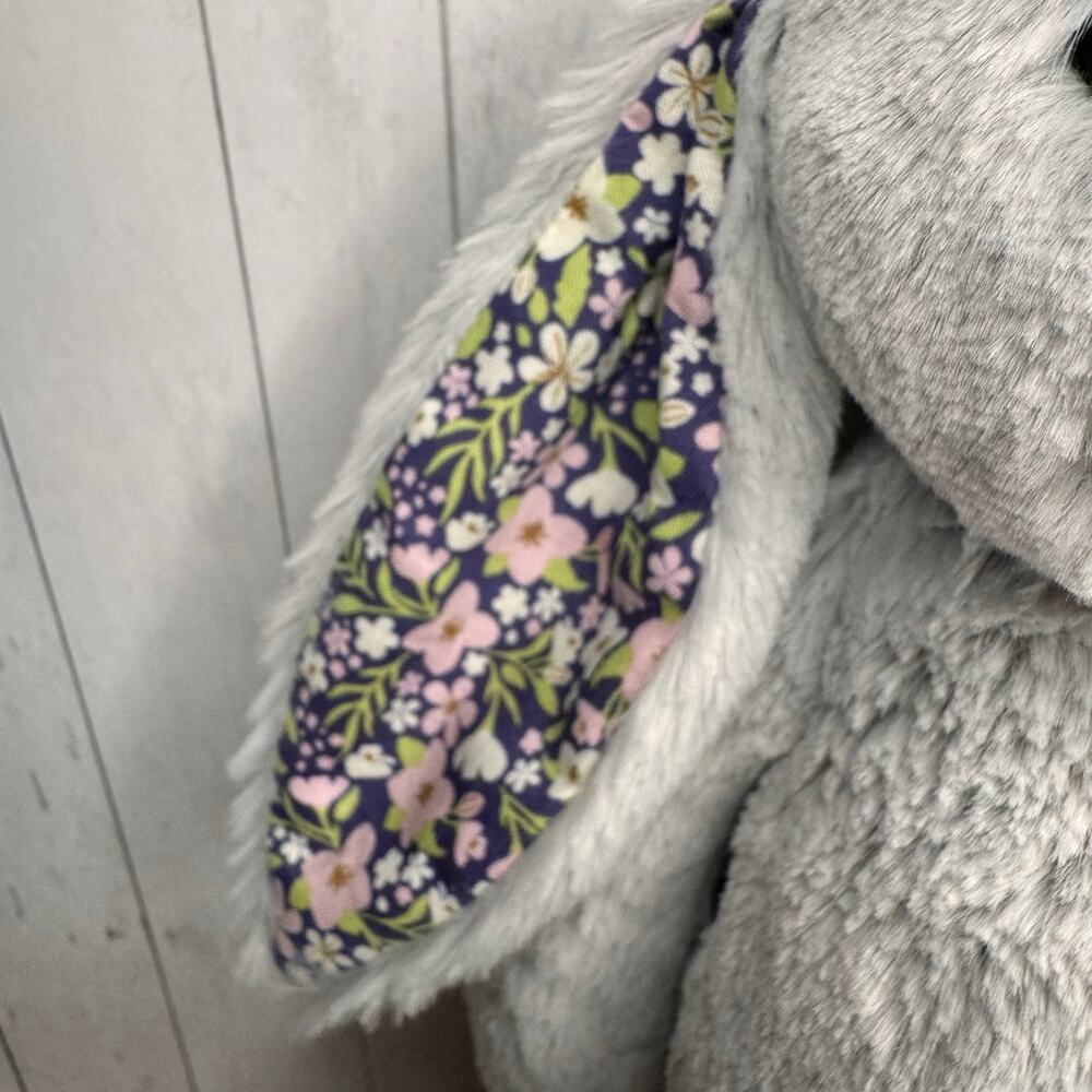 Jellycat Grey Bunny Bloom FAST SHIP NEW Jellycat Bashful Silver Bunny Bloom - Picture 4 of 9